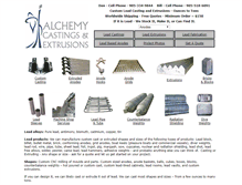 Tablet Screenshot of alchemyextrusions.com